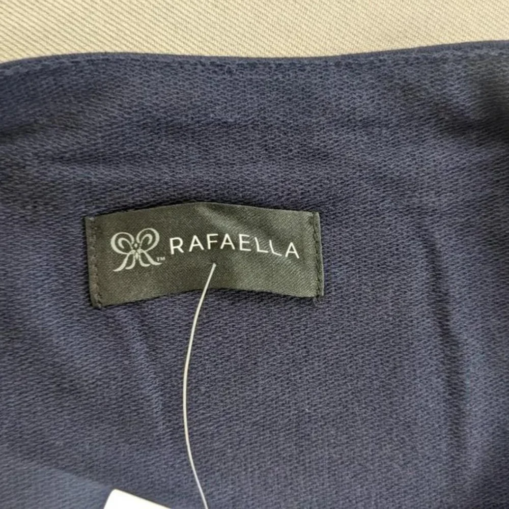 3 Rafaella Women Boatneck Tops Size XL Knit Long Sleeve Pink Navy White Lot NEW - Picture 10 of 15